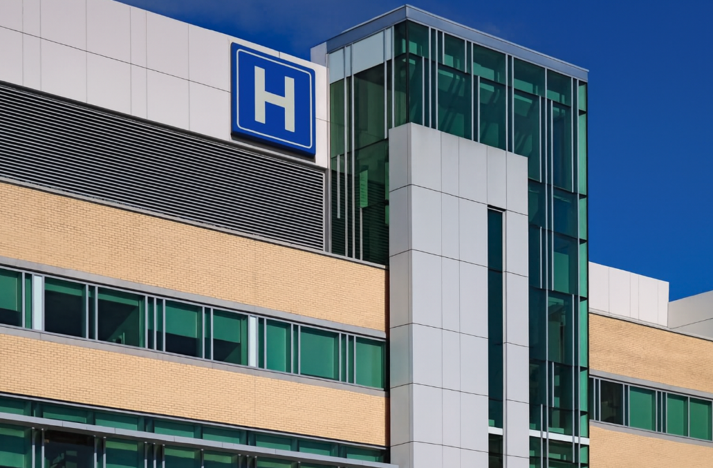 Commercial curtain wall building